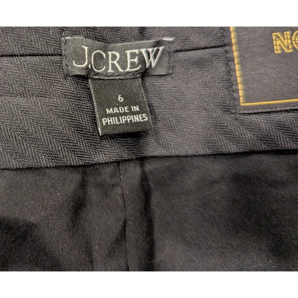 J. Crew Willa Cropped Flare Pants In Italian City Wool Blend Size 6